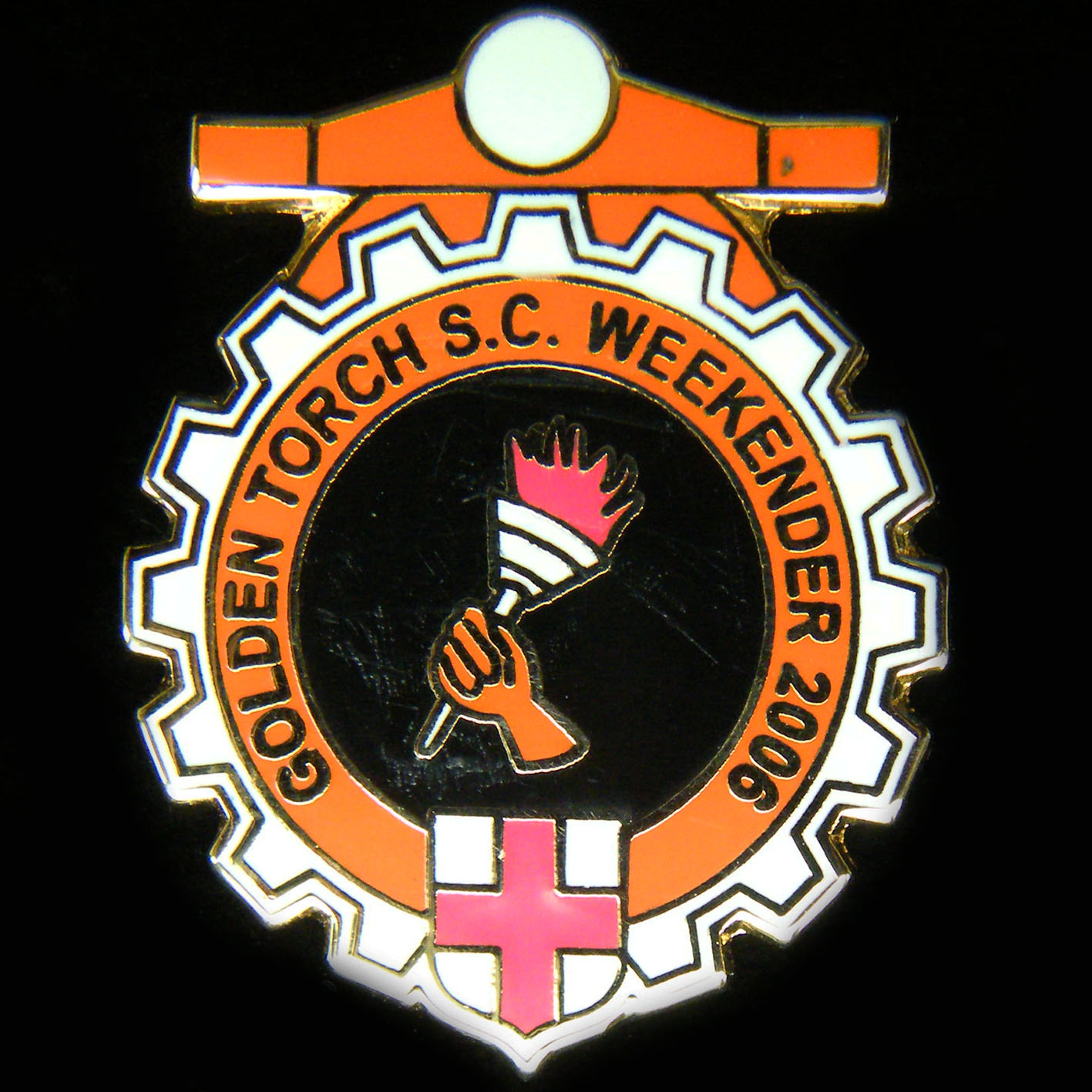 Scooter pin badge