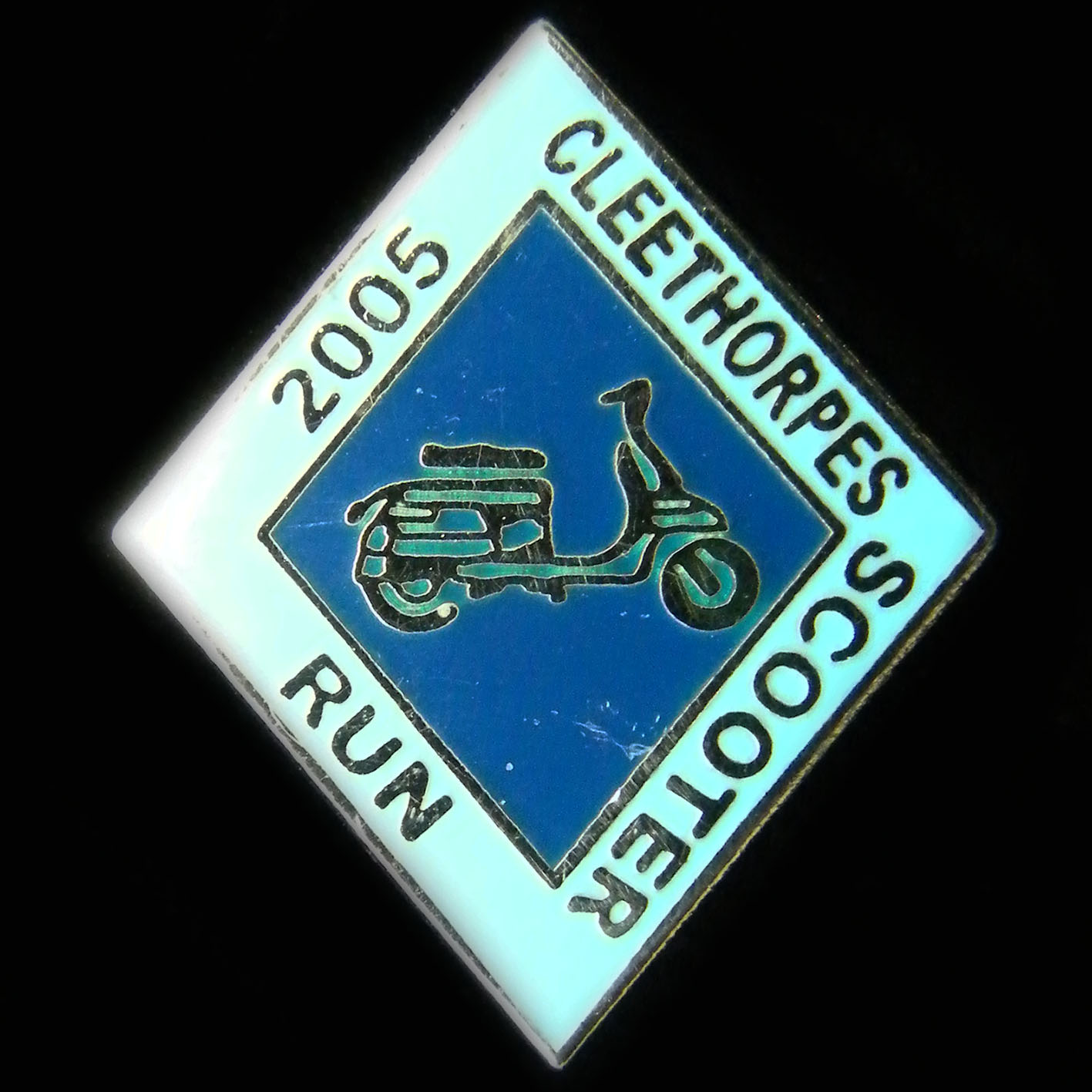 Scooter pin badge