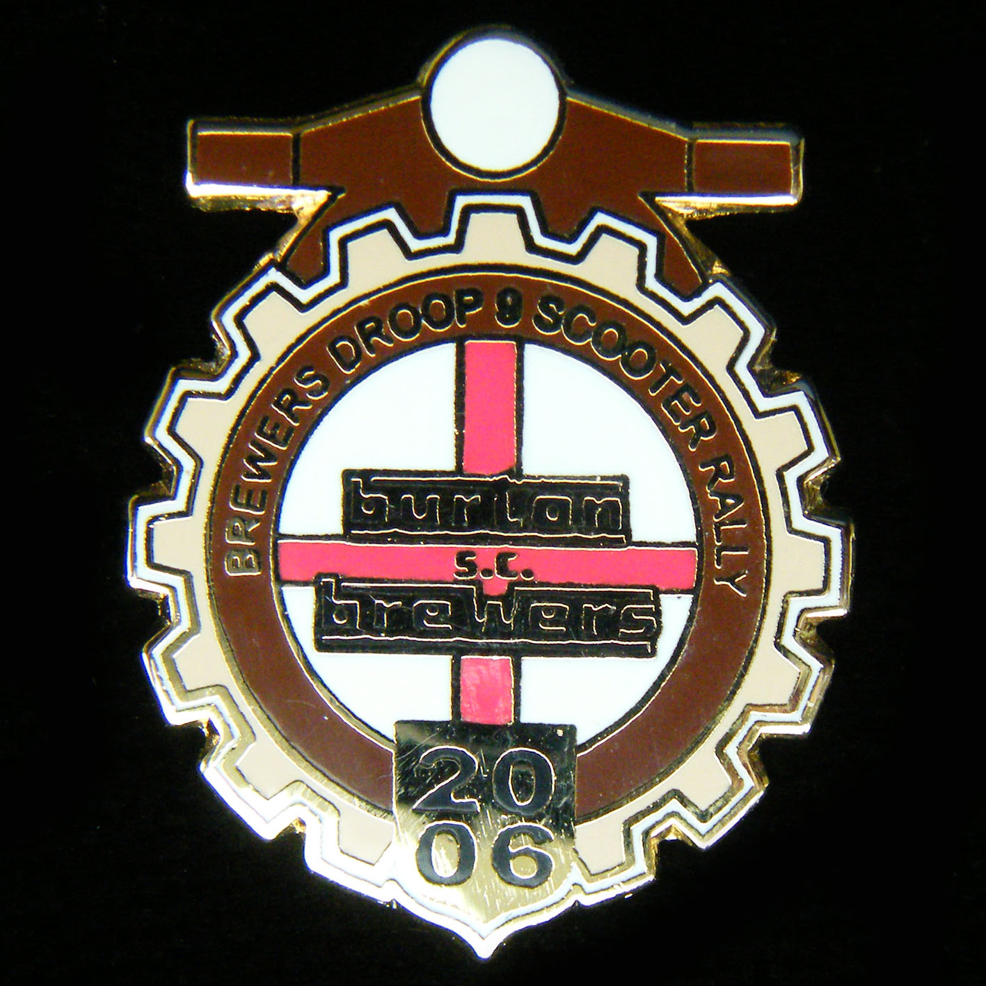 Scooter pin badge