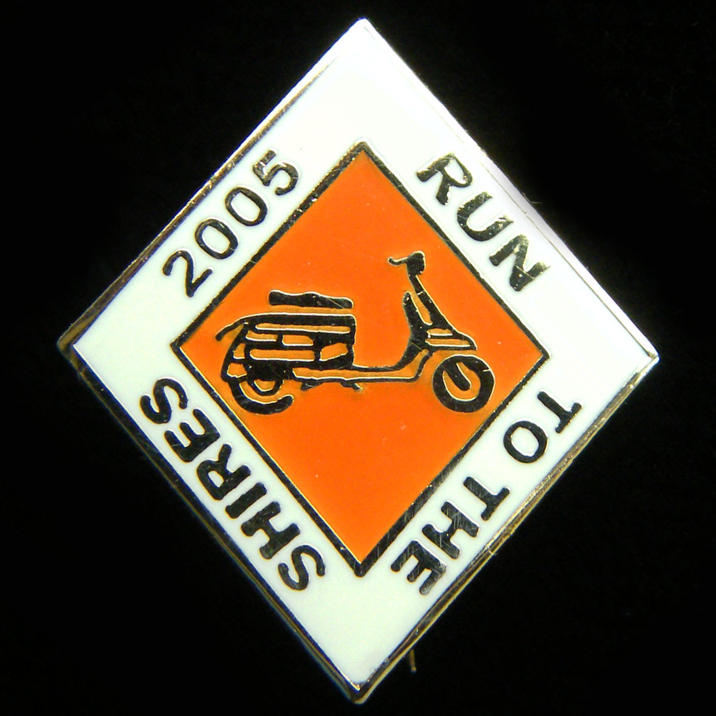 Scooter pin badge