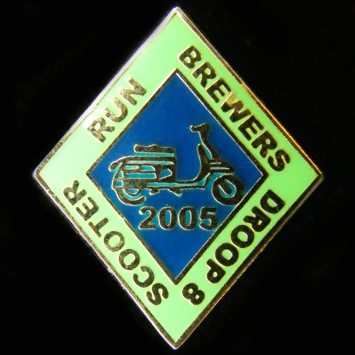 Scooter pin badge