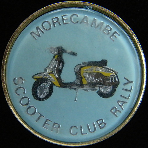 Scooter pin badge