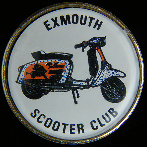 Scooter pin badge