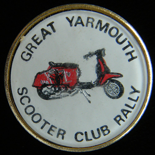 Scooter pin badge
