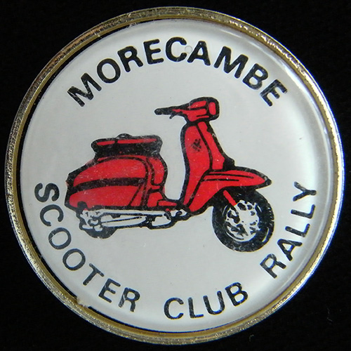 Scooter pin badge