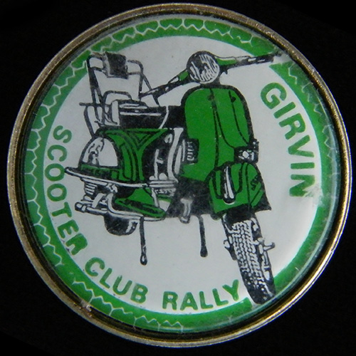 Scooter pin badge