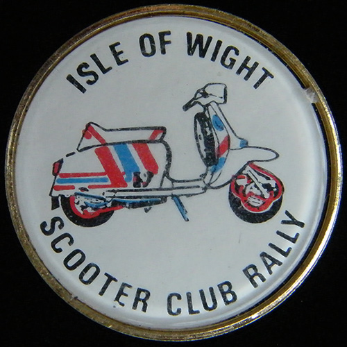 Scooter pin badge