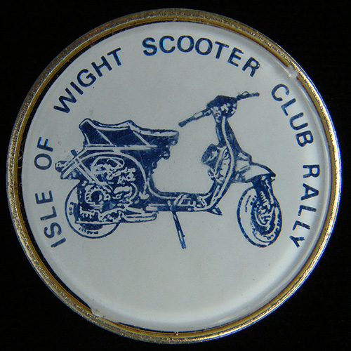 Scooter pin badge