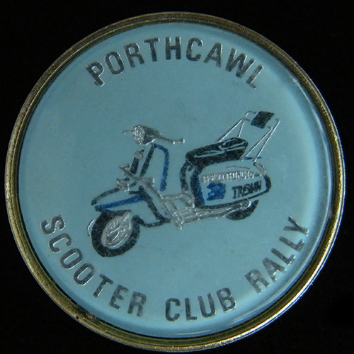Scooter pin badge