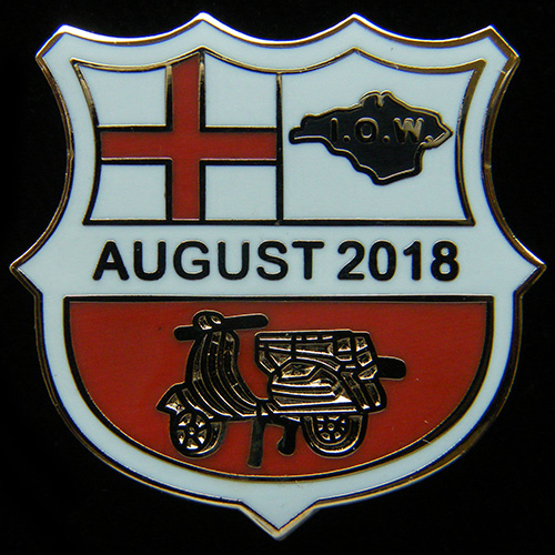 Scooter pin badge