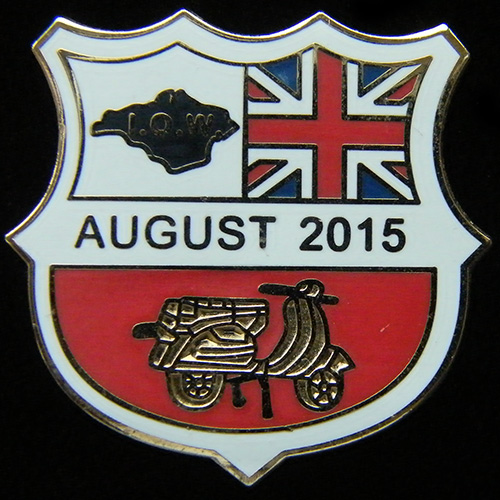 Scooter pin badge