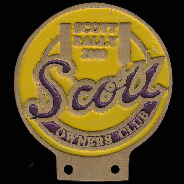 Scott Owners Club Scott Rally car badge