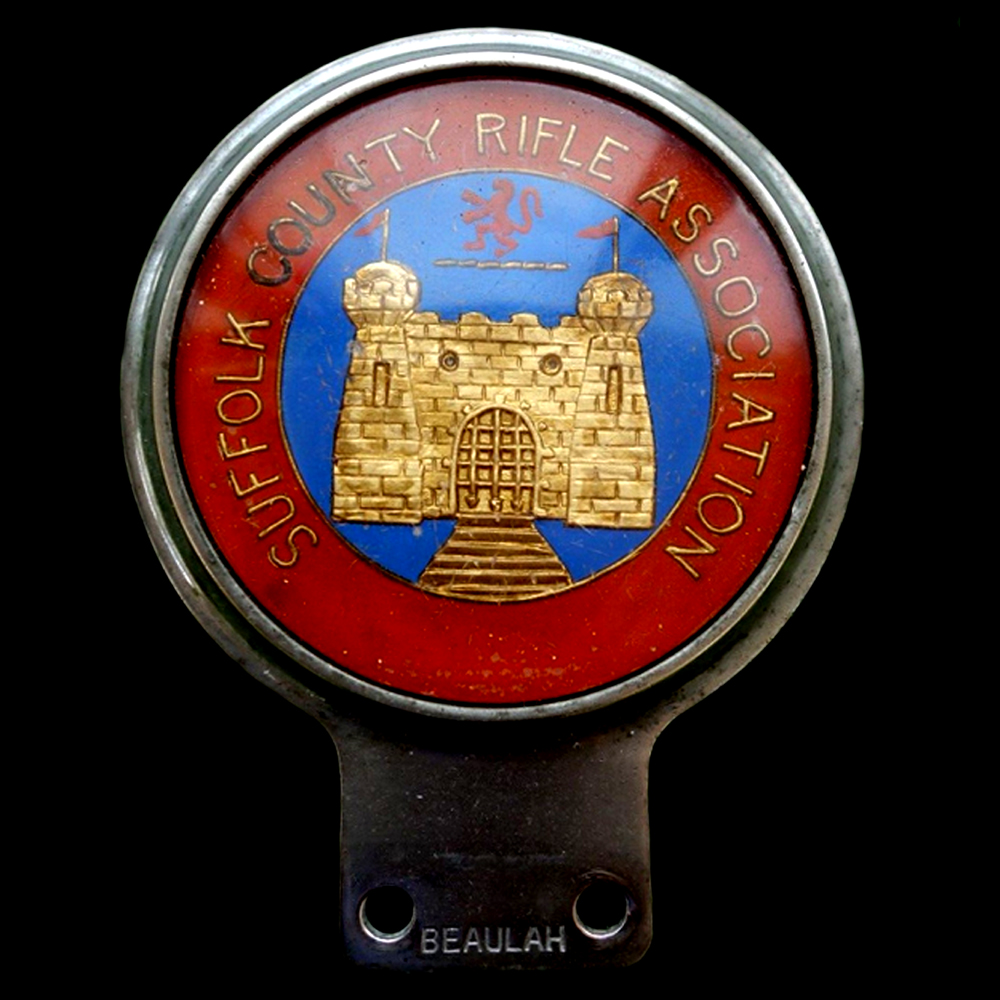 Suffolk County Rifle Association car badge