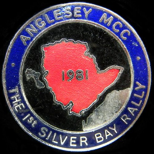 Silver Bay Rally lapel badge