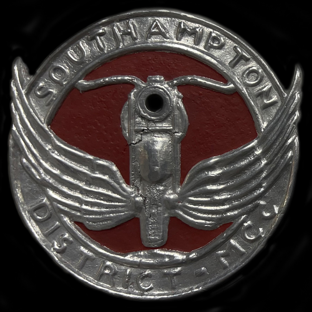 Southampton District Motor Cycle Club car badge