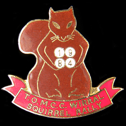 Squirrel Rally Pin badge