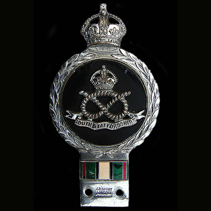 Staffs Regt car badge