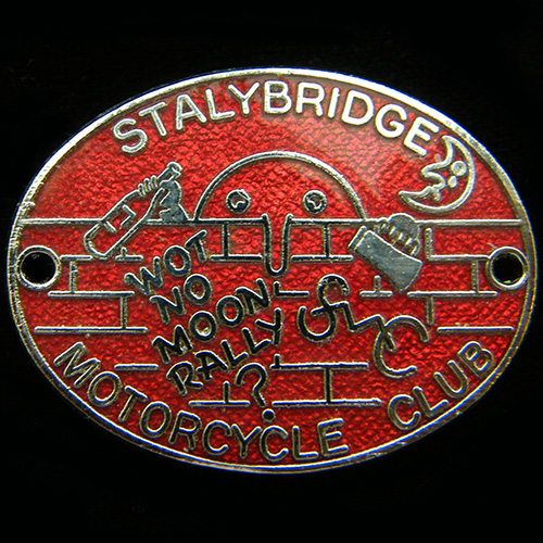Wot No Moon Rally pin badge