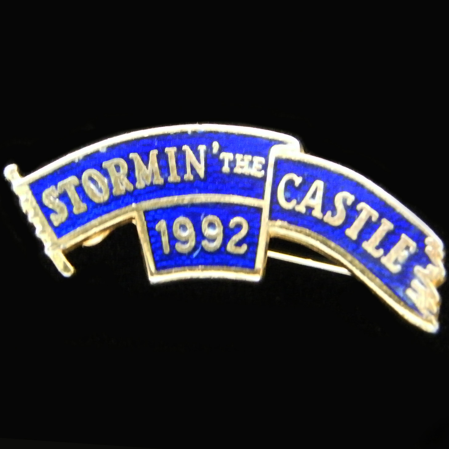 Stormin' the Castle Rally pin badge