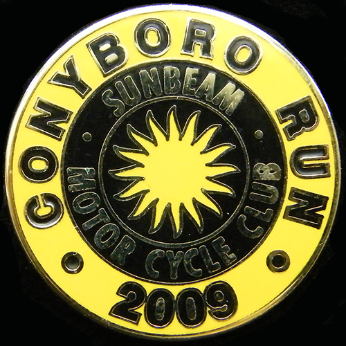 Sunbeam Motor Cycle Club pin badge