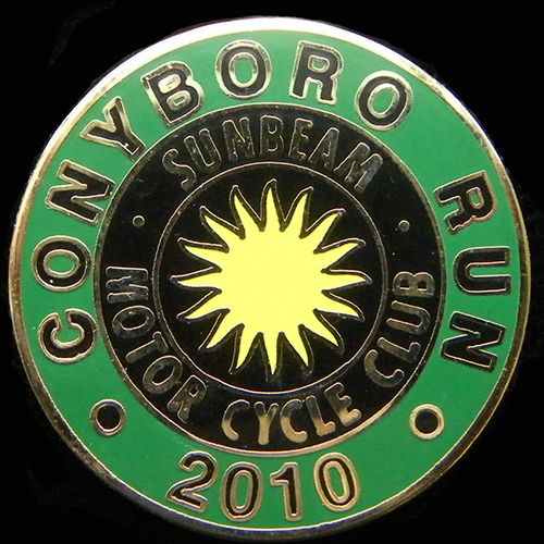 Sunbeam Motor Cycle Club pin badge