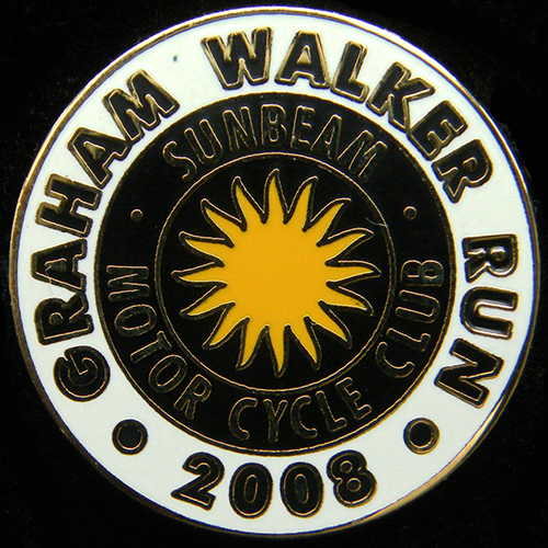 Sunbeam Motor Cycle Club pin badge