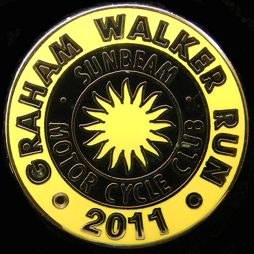 Sunbeam Motor Cycle Club pin badge