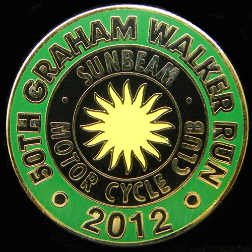 Sunbeam Motor Cycle Club pin badge