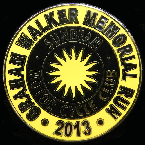 Sunbeam Motor Cycle Club pin badge