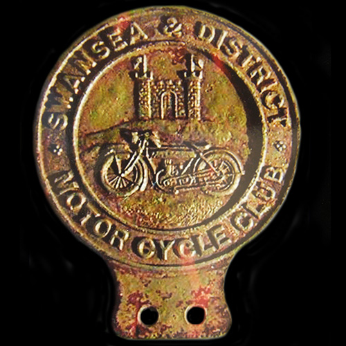 Swansea & District Motor Cycle Club car badge