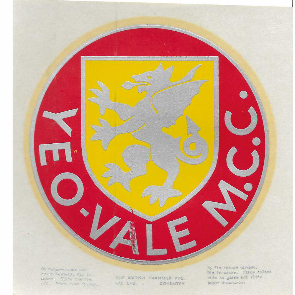 Transfer Yeo-Vale Motor Cycle Club