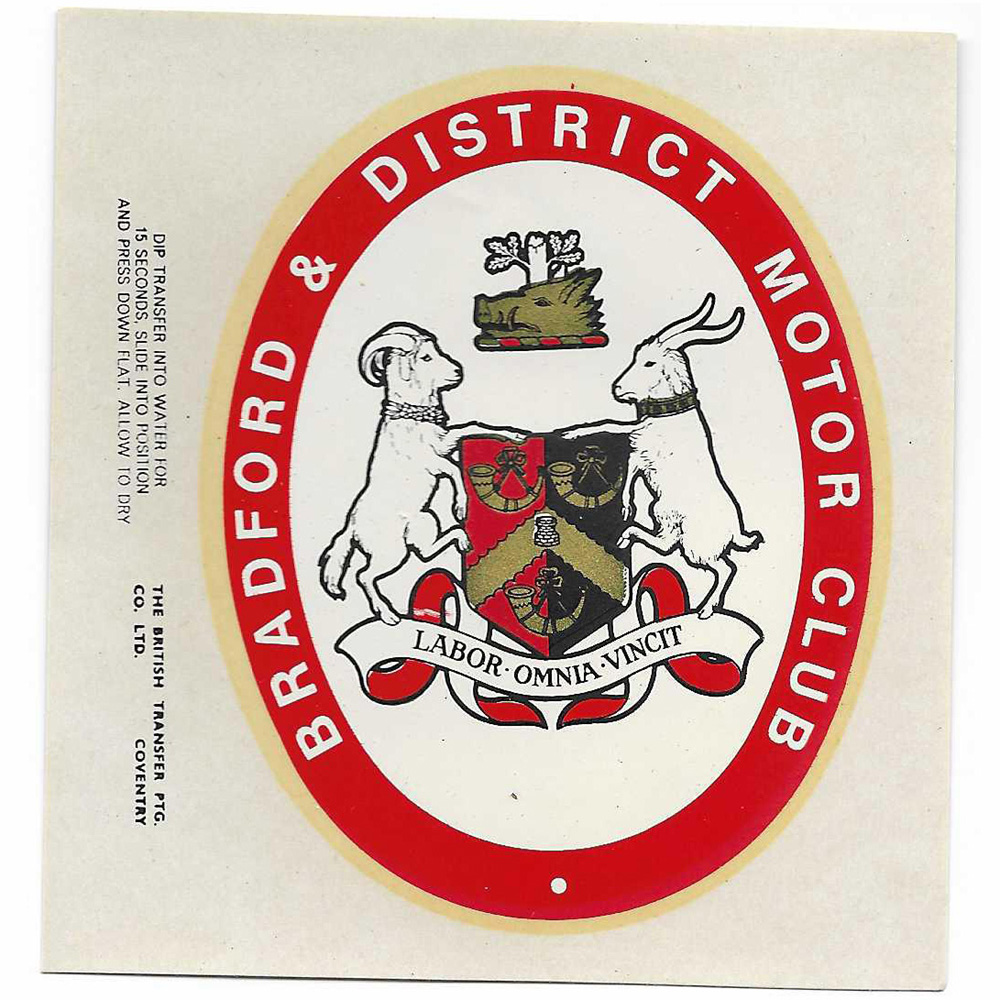 Transfer Bradford & District Motor Club