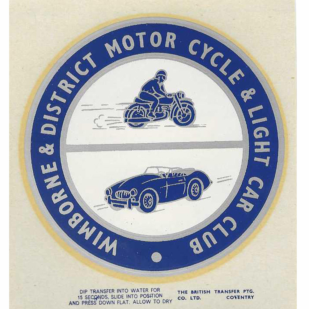Transfer Wimborne & District Motor Cycle & Light Car Club