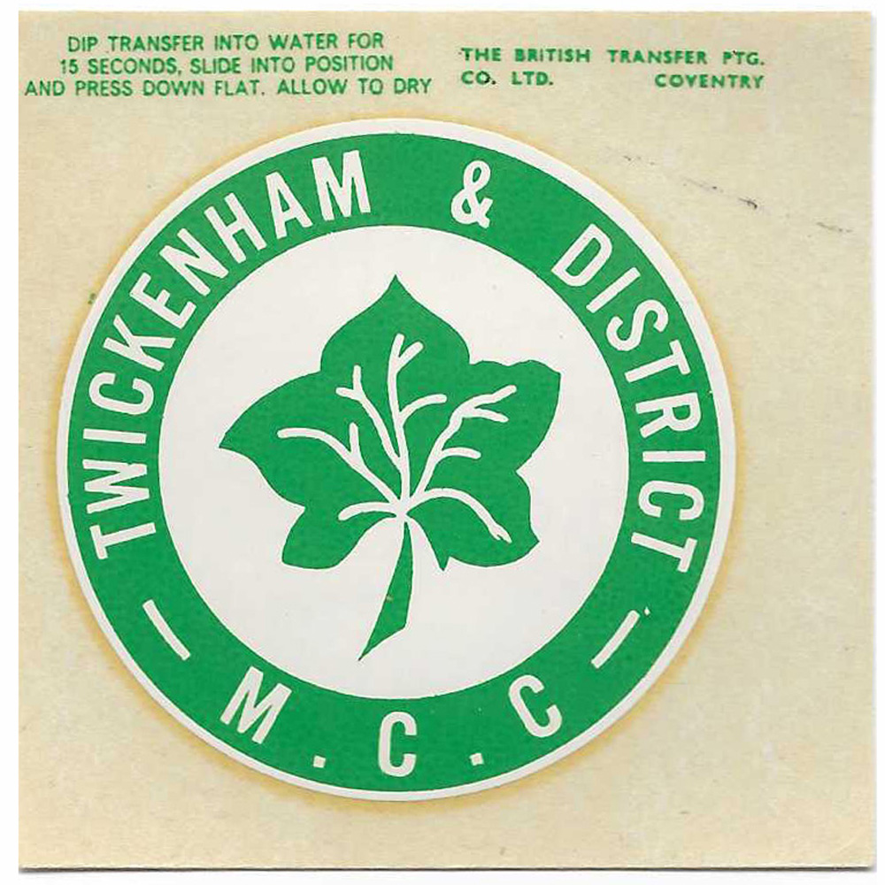 Transfer Twickenham & District Motor Cycle Club