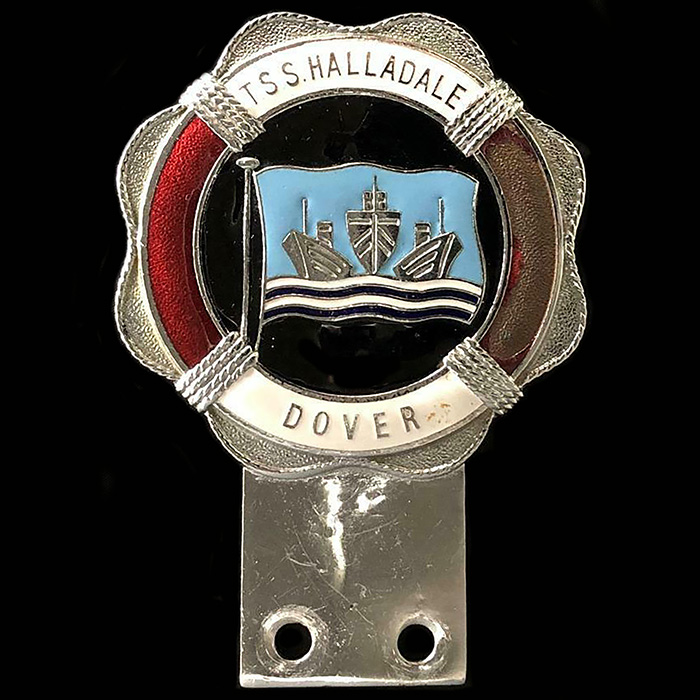 T S S Halladale Dover Car Badge