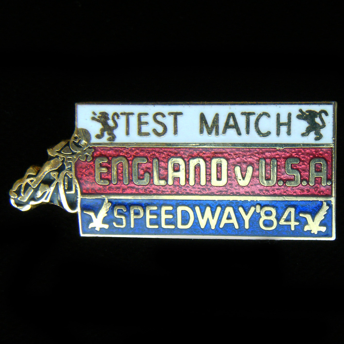 Speedway Test Series Lapel Badge