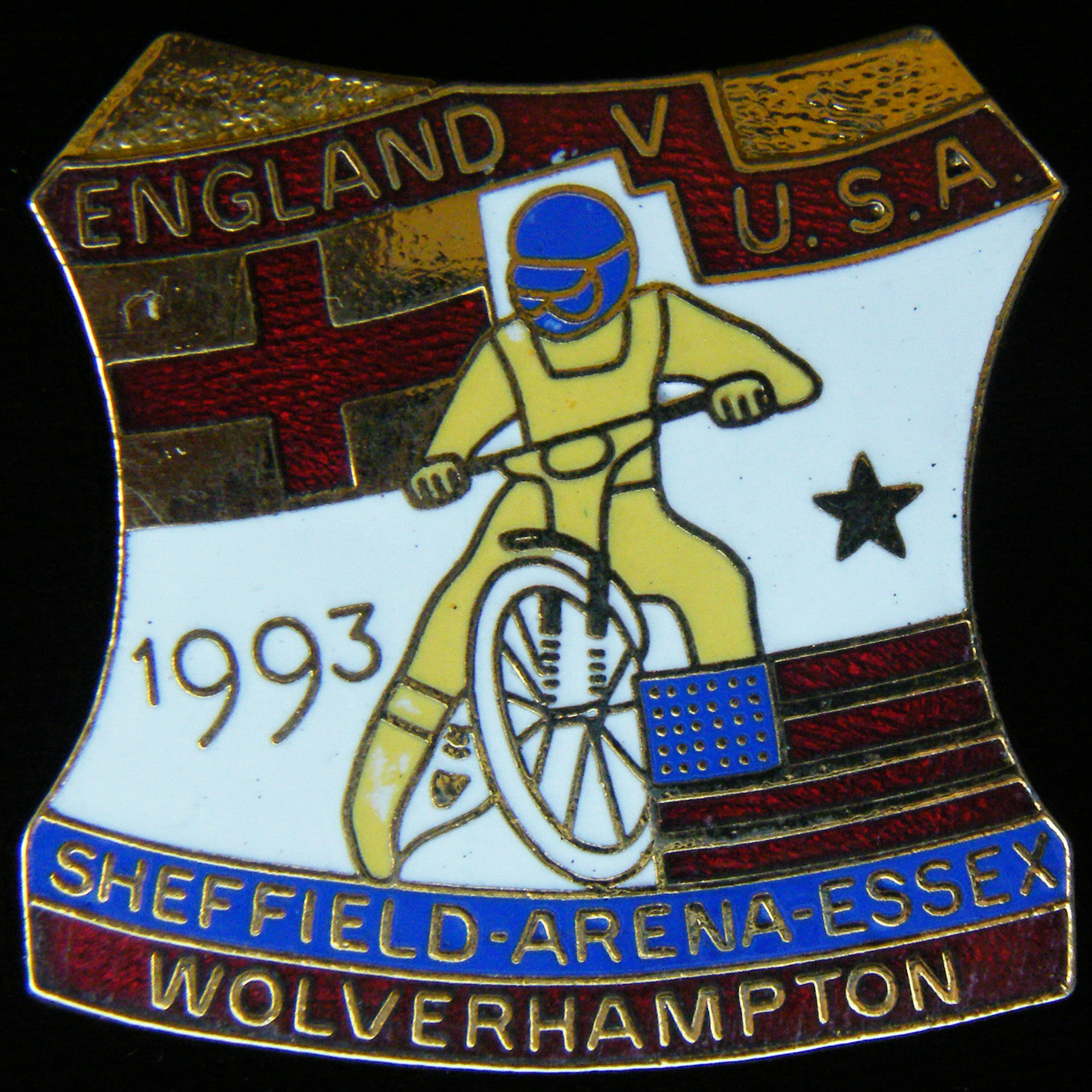 Speedway Test Series Lapel Badge