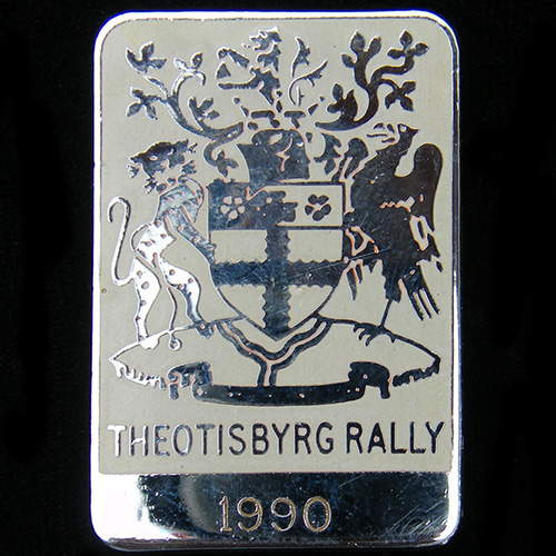 Theotisbyrg Rally pin badge