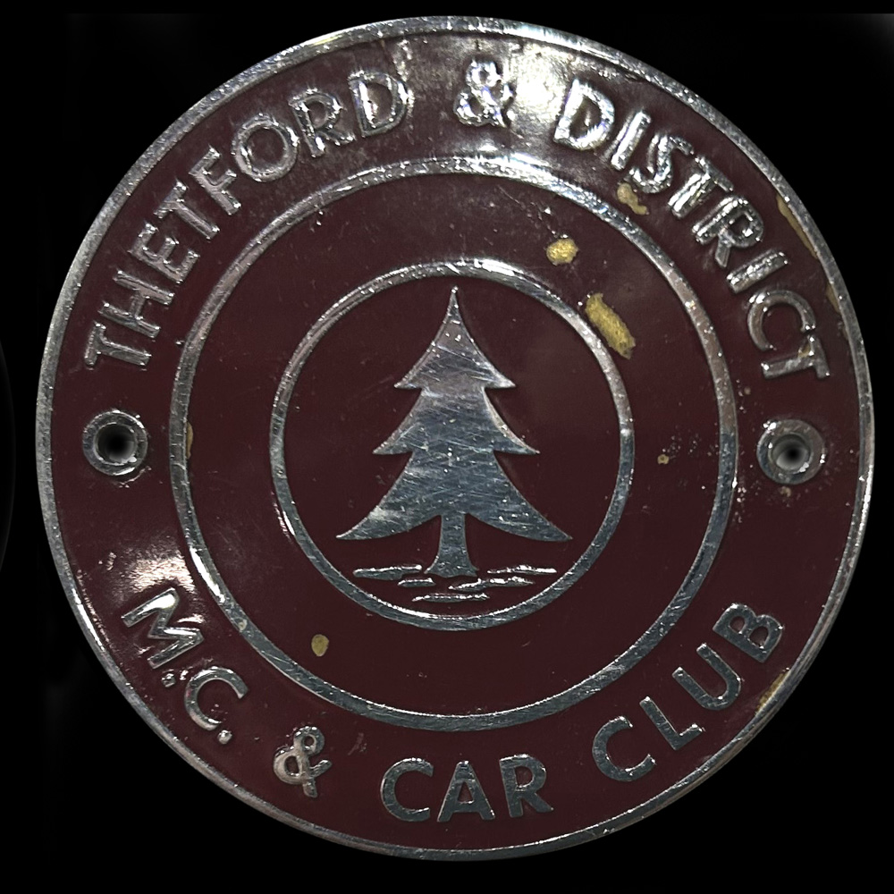 Thetford & District Motor Cycle & Car Club car badge