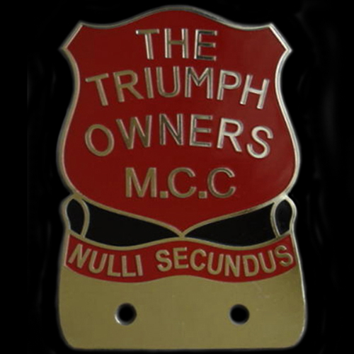 Triumph Owners M.C.C. Car badge
