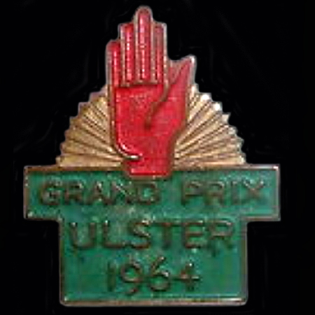 Ulster Grand Prix 1964 Lapel Badge