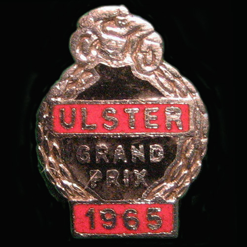 Ulster Grand Prix 1965 Lapel Badge