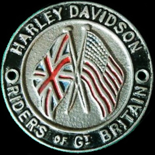 Harley Davidson Riders of Gt Britain car / Motorcycle badge