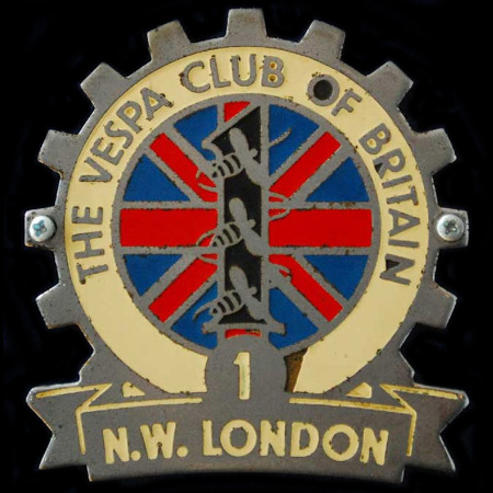 The Vespa Club of Britain Cog Badge