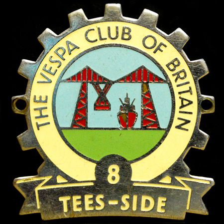 The Vespa Club of Britain Cog Badge