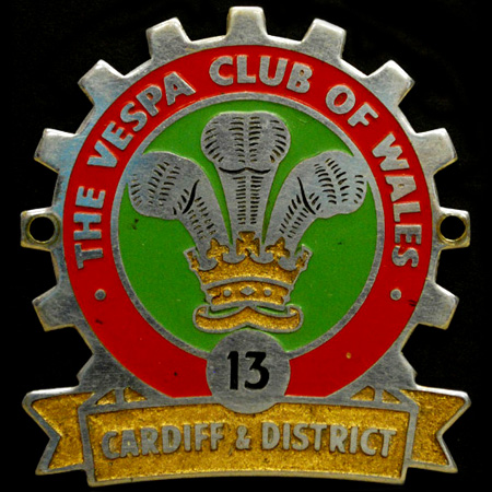 The Vespa Club of Britain Cog Badge