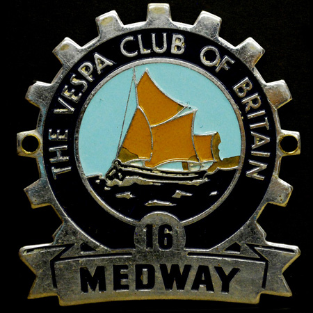 The Vespa Club of Britain Cog Badge