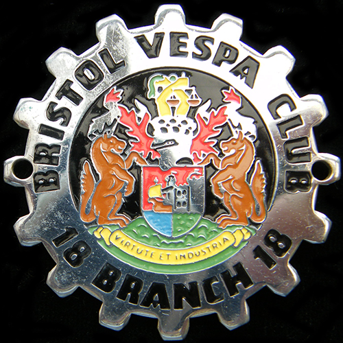 The Vespa Club of Britain Cog Badge