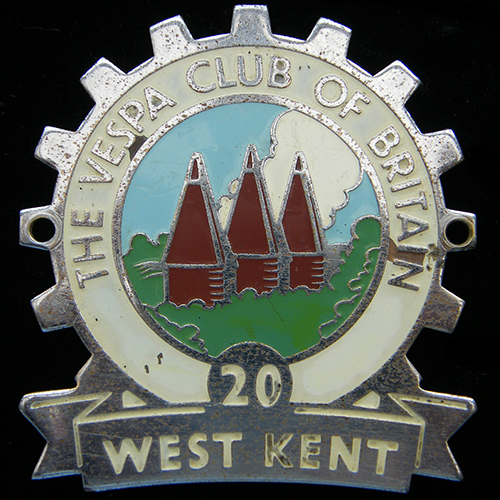The Vespa Club of Britain Cog Badge