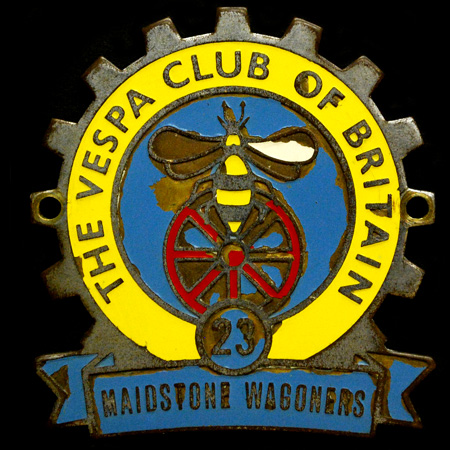 The Vespa Club of Britain Cog Badge